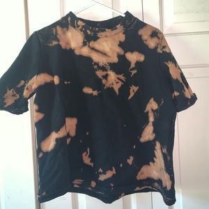 bleached long sleeve sweater